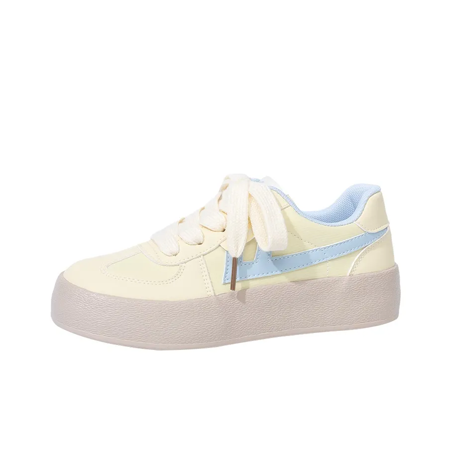 Warrior Немецкие армейские кроссовки Low Топ Светло-желтый Светло-синий Женские