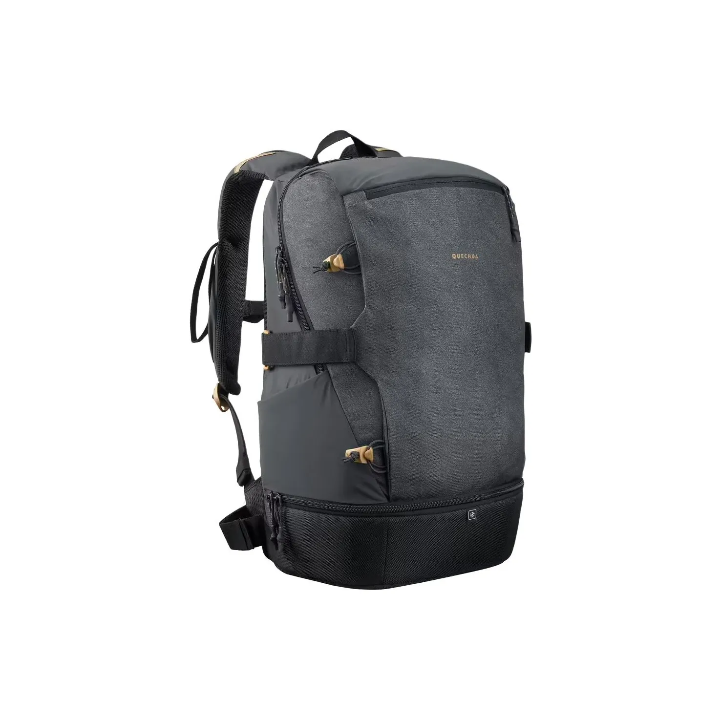 DECATHLON 30L Альпинистский рюкзак для активного отдыха сумка из полиэстера цвет угольно-серый и умбра карамель унисекс