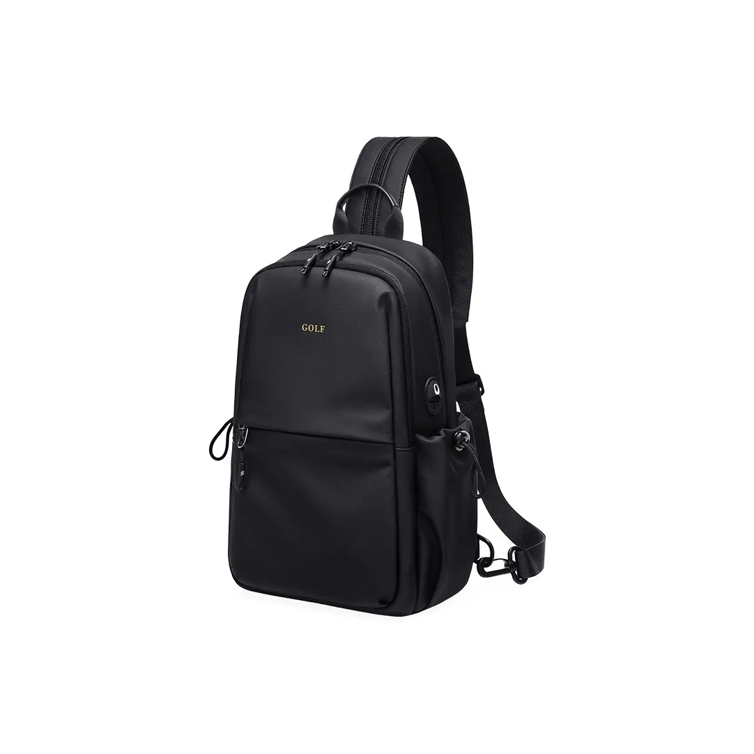 GOLF Водоотталкивающая ткань многоцелевая сумка-слинг стандартная мужская черная с оленьими рогами коричневая