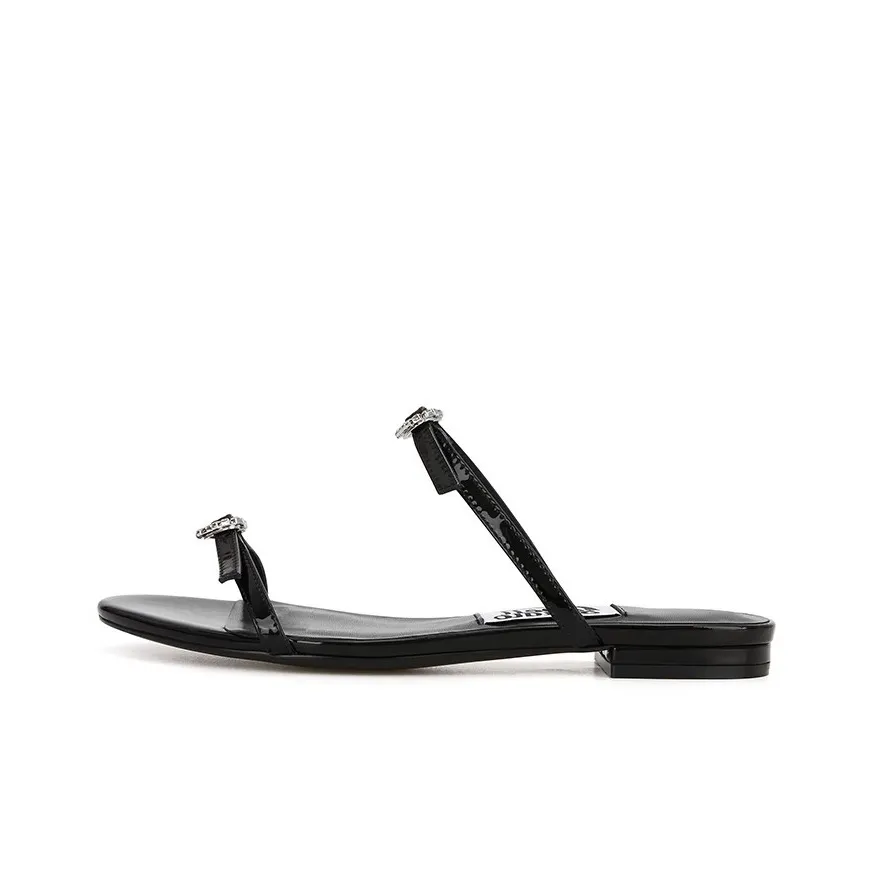 TAFN Rhinestone Crystal Slip-on Women's Black TAFN Rhinestone Crystal Слипоны Женские Черные