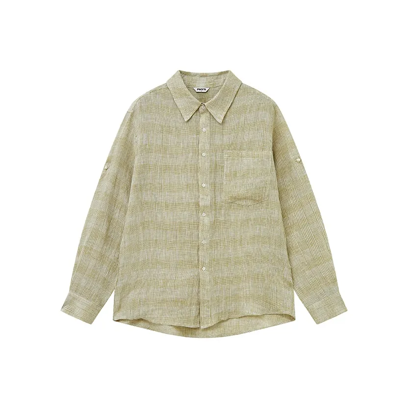 WULISHAONIAN Светло-зеленая унисекс рубашка