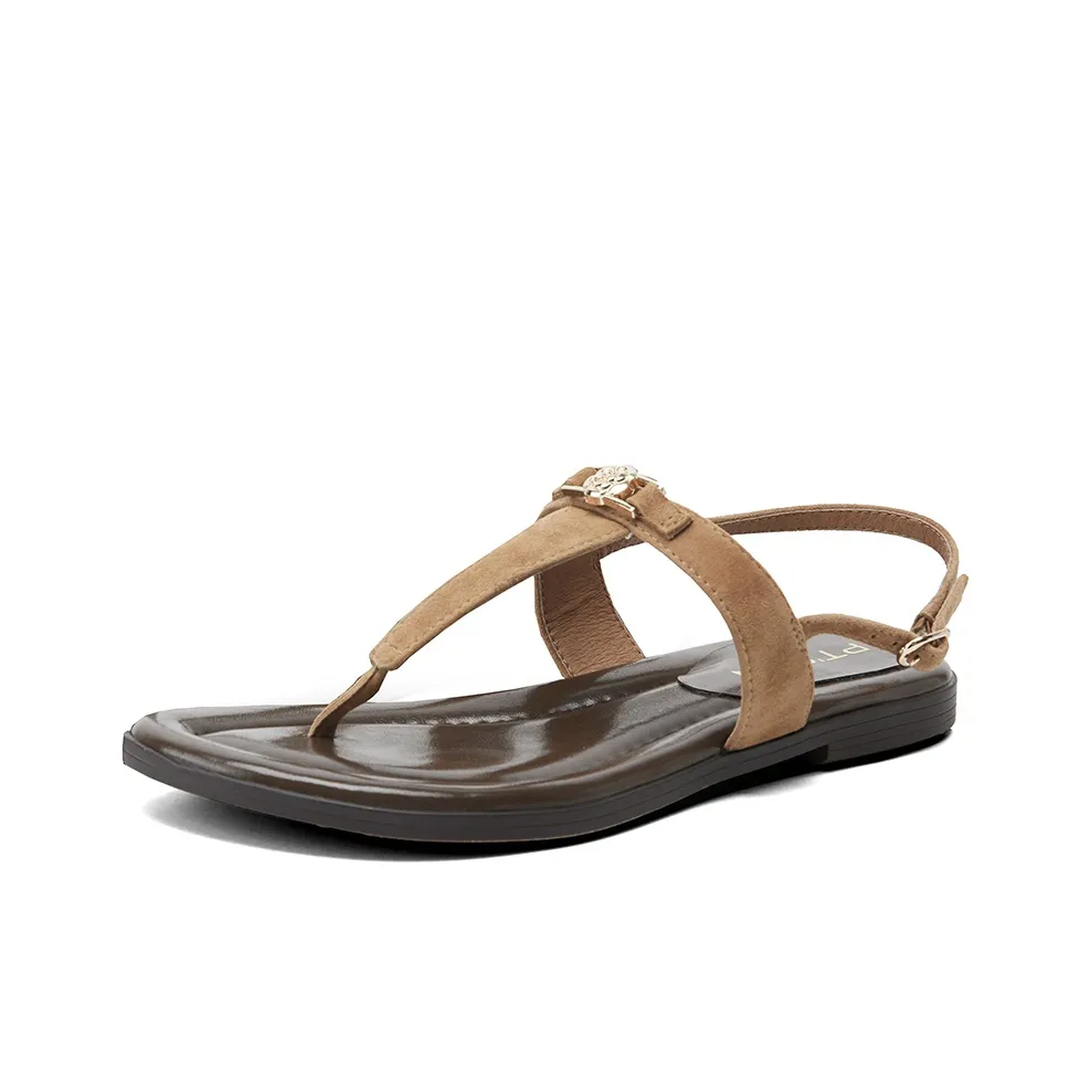 PT'SON Vintage Comfortable Versatile, Resort Style One Strap Sandals Women's