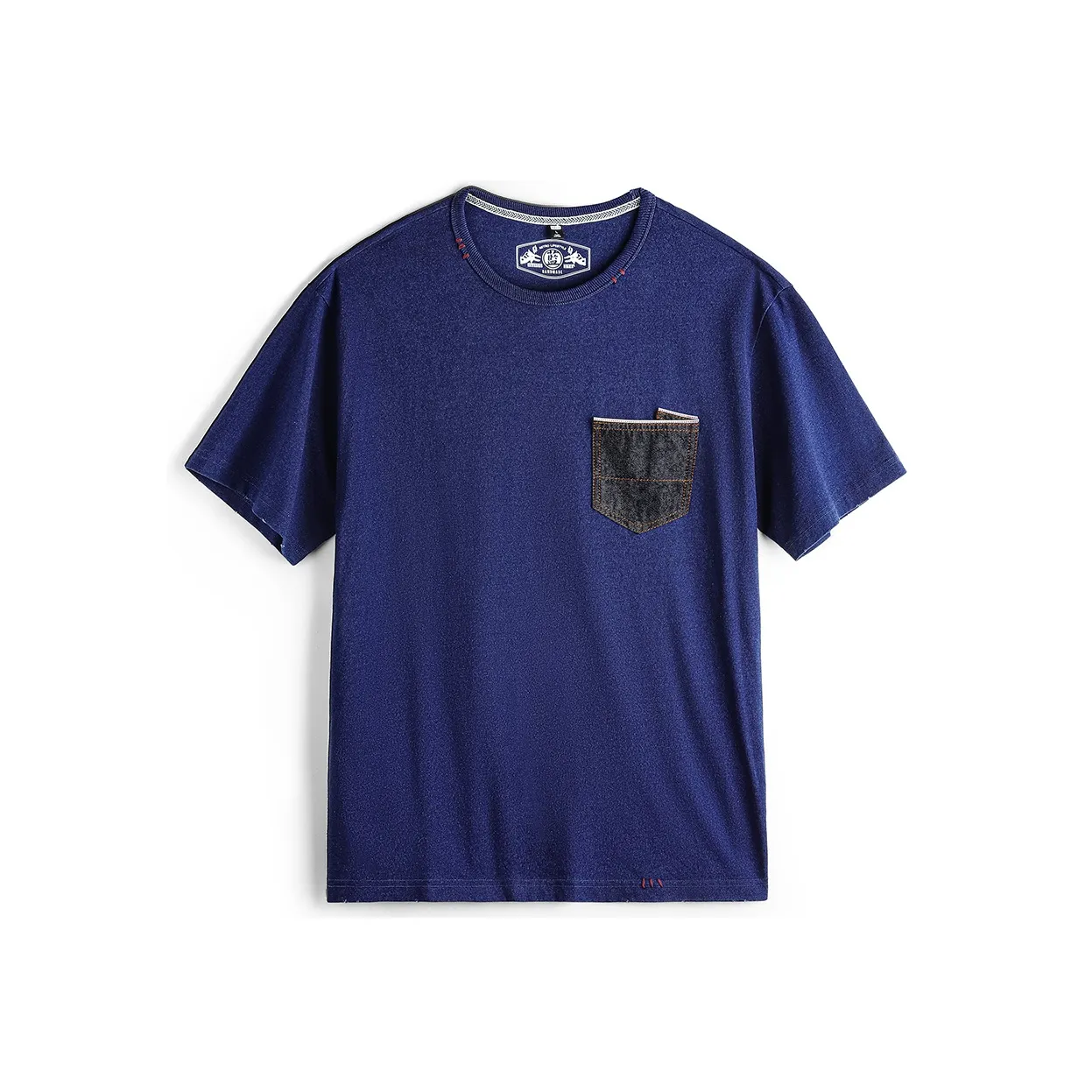 MADEN Amekaji Джинсовый Синий Мужская T-Рубашка