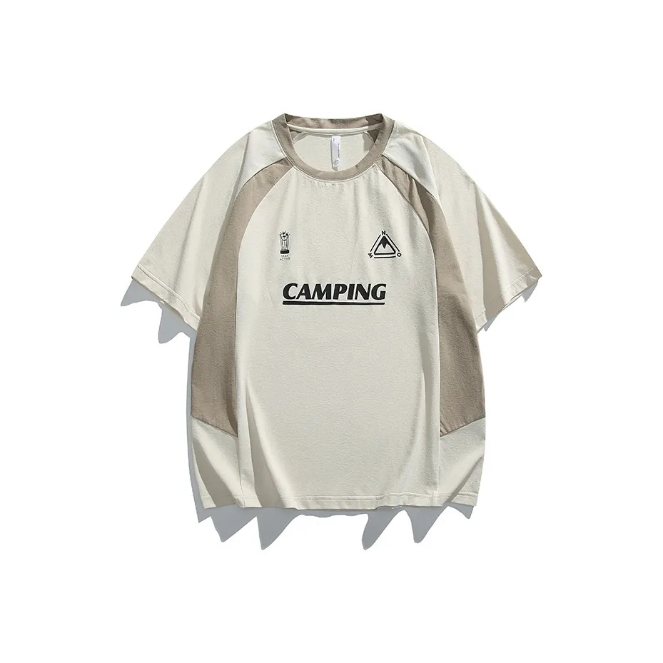 Chinpeno Спортивная короткая футболка с коротким рукавом для мужчин летняя тонкая охлаждающая свободного кроя быстросохнущая топ с половиной рукава унисекс