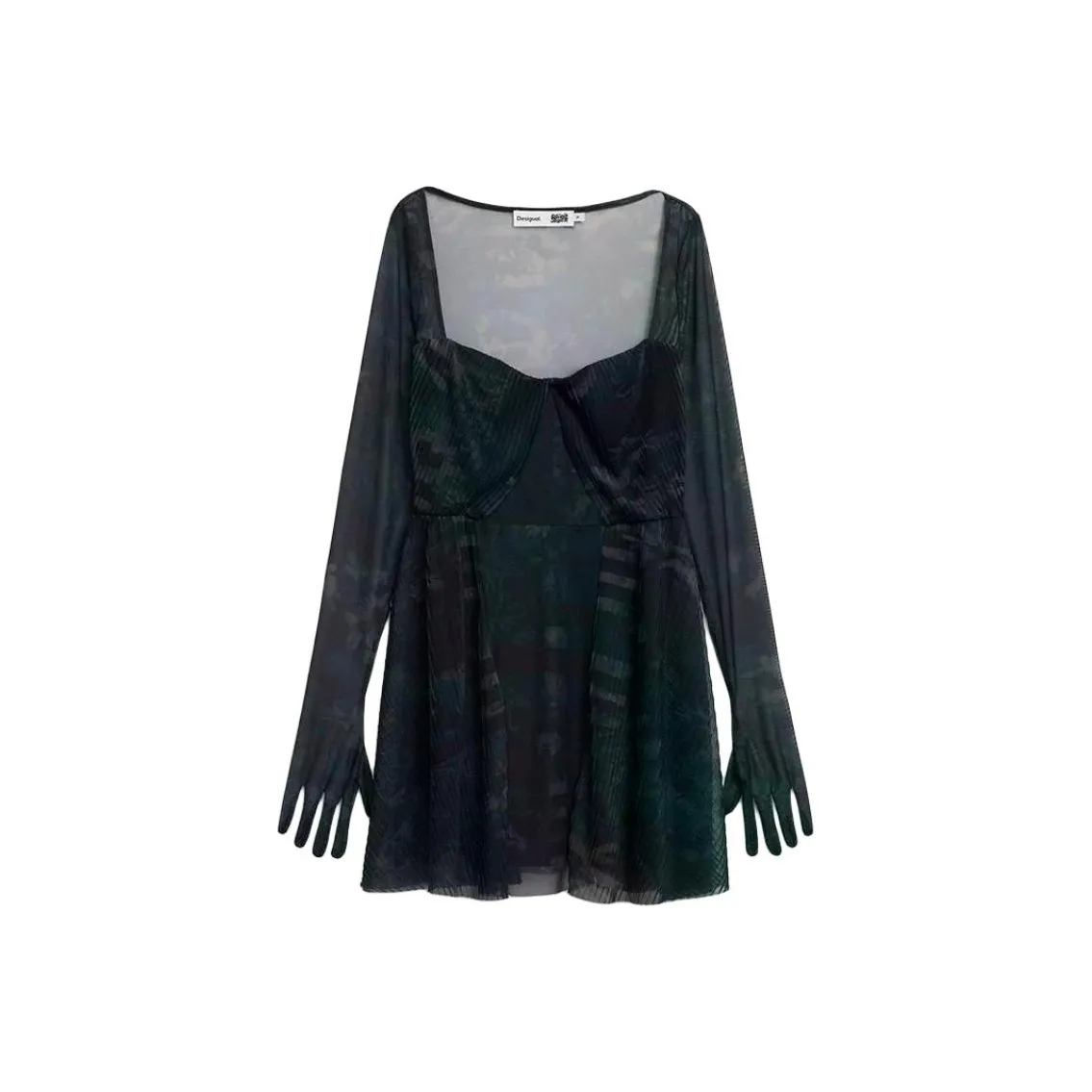 Desigual x Collina Strada Длинное платье с длинными рукавами женское