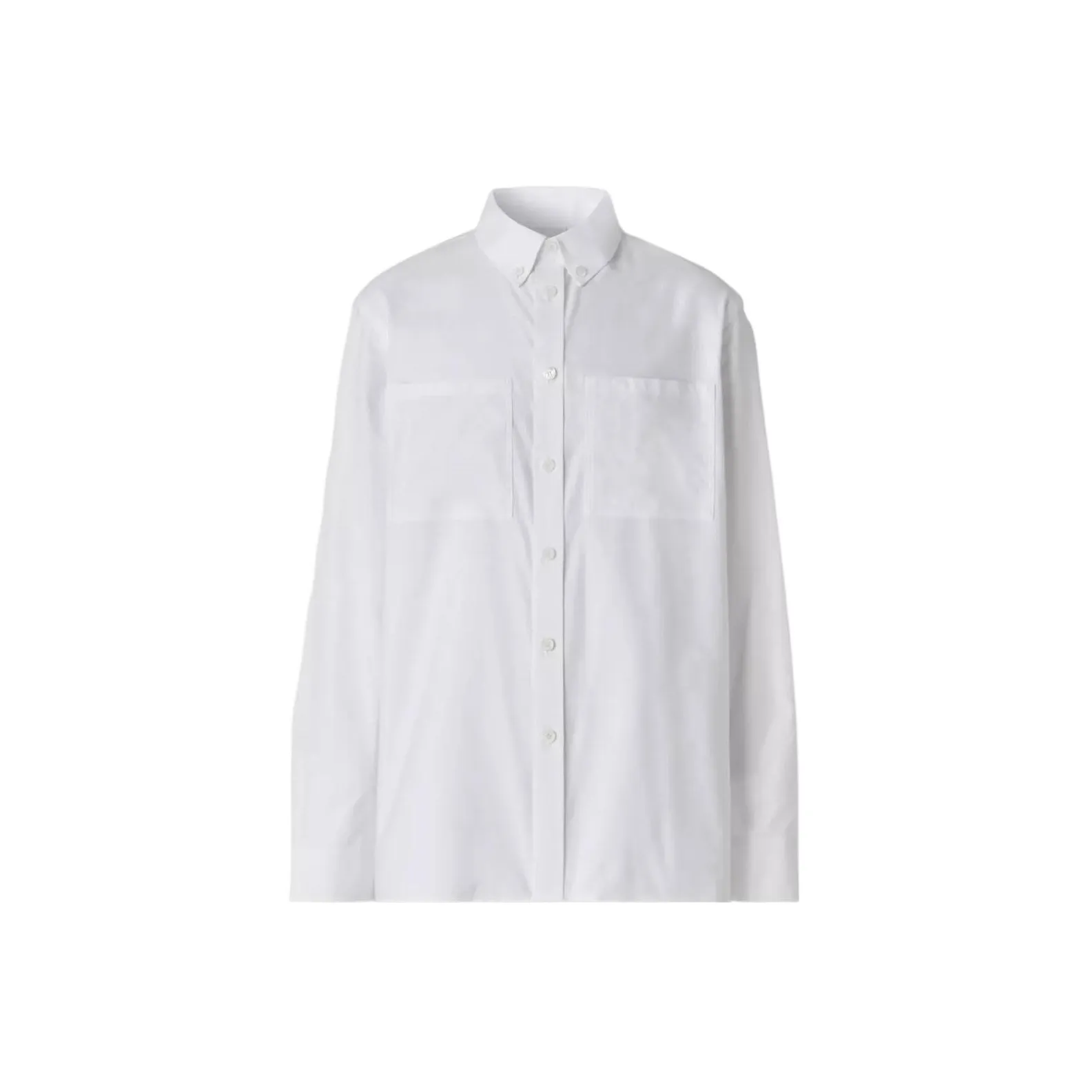 Burberry Ekd Print Oxford Oversized Shirt