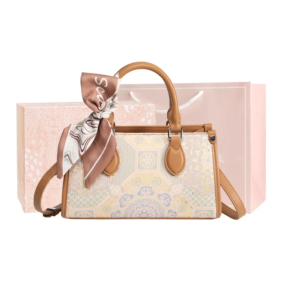 MISS GAIL Сумка из синтетической кожи женский китайский стиль коричневый