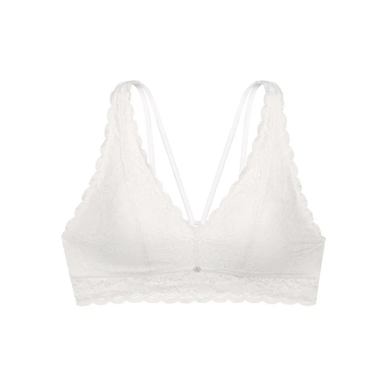 Victoria's Secret Кокосовый белый Мягкий Кружевной Женские Бюстгальтеры