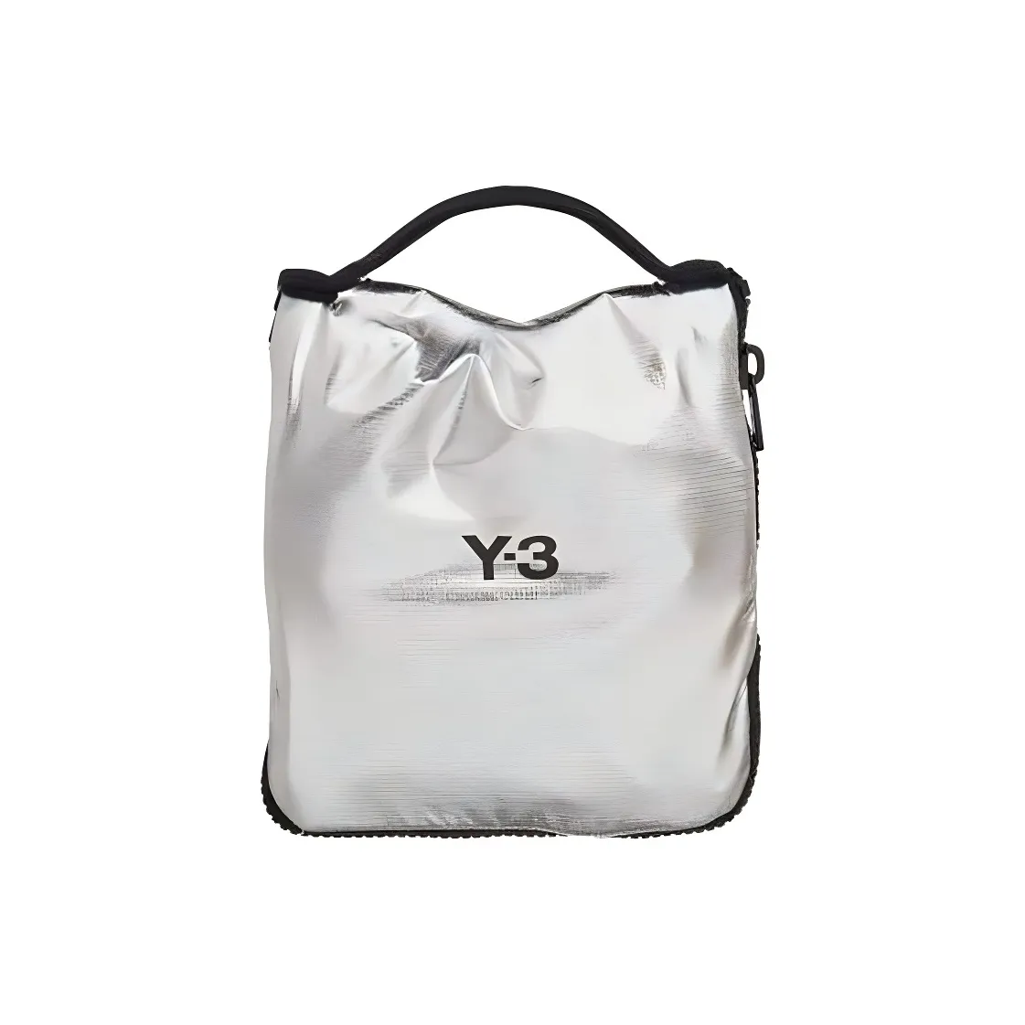 Y-3 Folding-design Metallic Tote Bag
