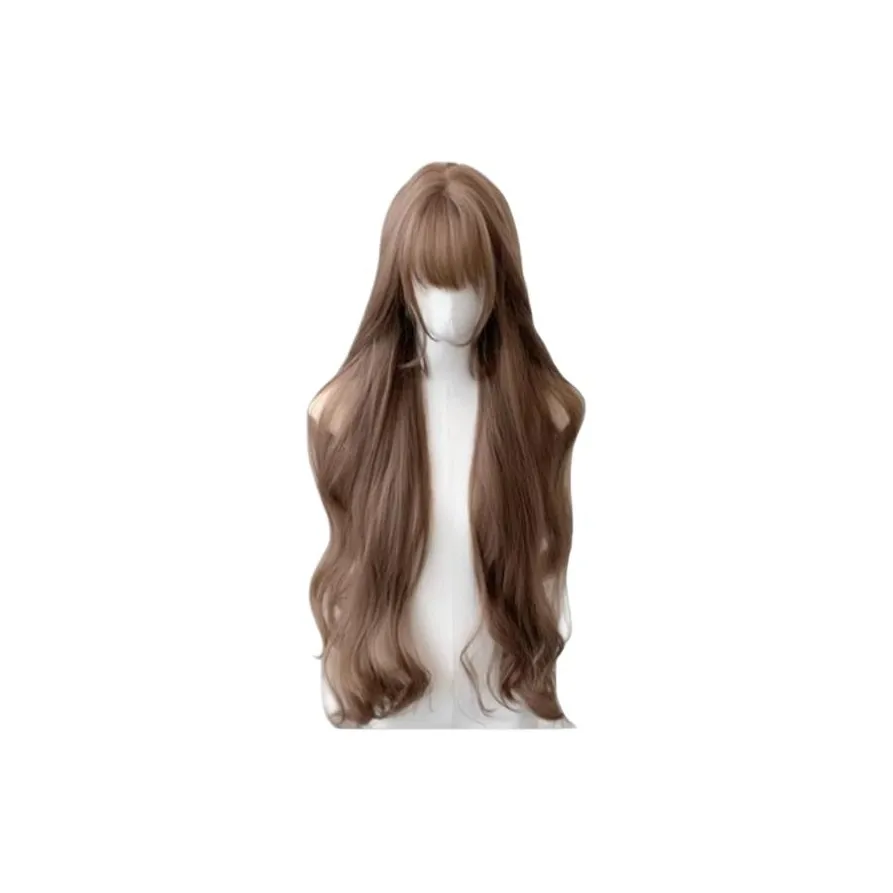 Gentle Welcome Длинные кудрявые волосы увеличенная длина мед чай лен полный комплект для головы