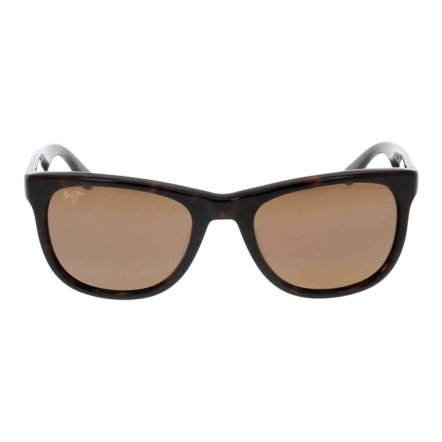 Maui Jim Injection Molded Nylon Square Sunglasses Unisex Brown