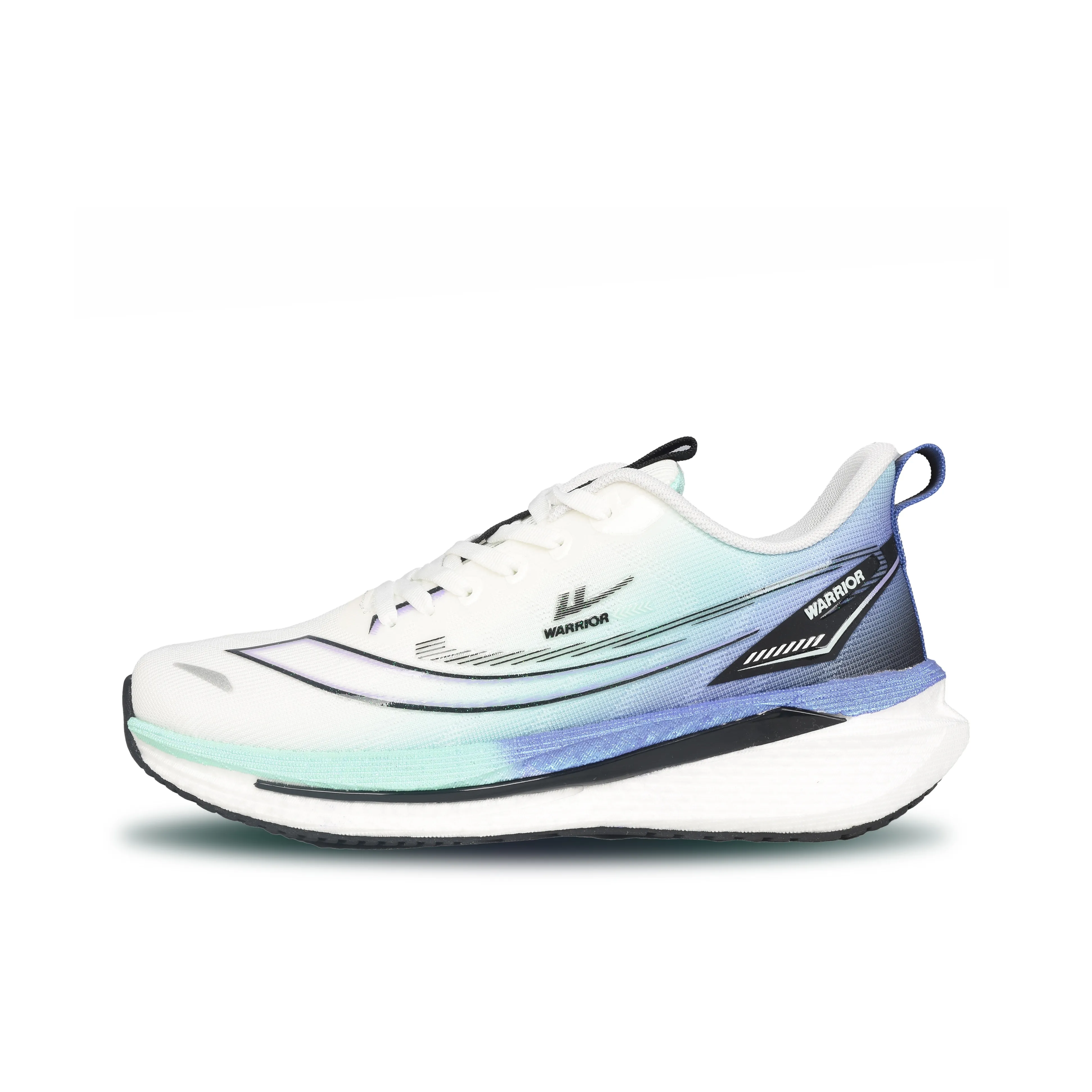 Warrior Амортизация Дышащий И Прочный Дизайн Низкий Топ Повседневные Беговые кроссовки Мужские Белый Бирюзовый Синий