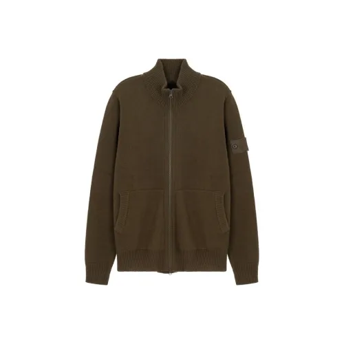 STONE ISLAND Коричневый Мужские Куртки