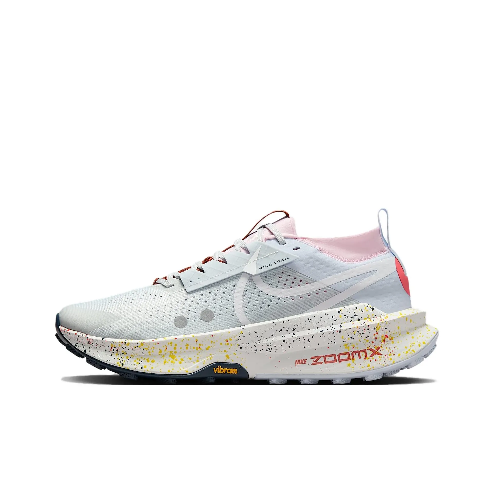 Nike Zegama 2 Slip Устойчивый к истиранию Низкий Топ Беговые кроссовки Мужской Серый