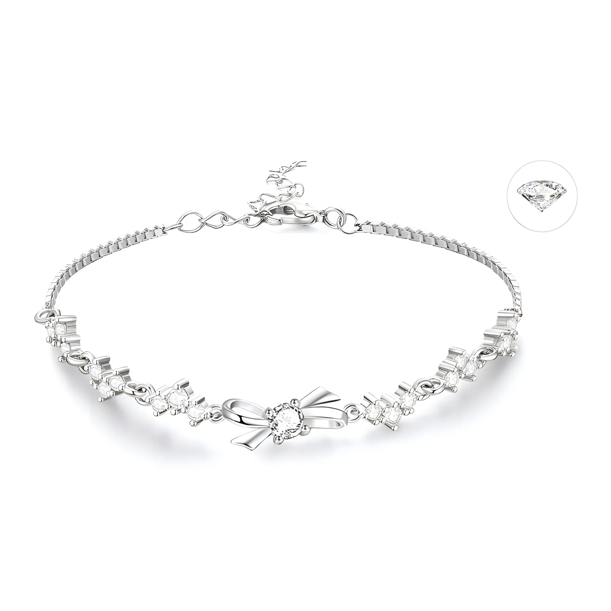 CLARKIA FLOWER Медные браслеты Женское серебро