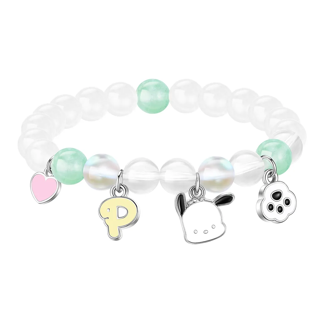 TIDECOLOR x Sanrio Покаччо Cat Paw Collection Белый Эксклюзивный дизайн бусины браслет мерч по IP