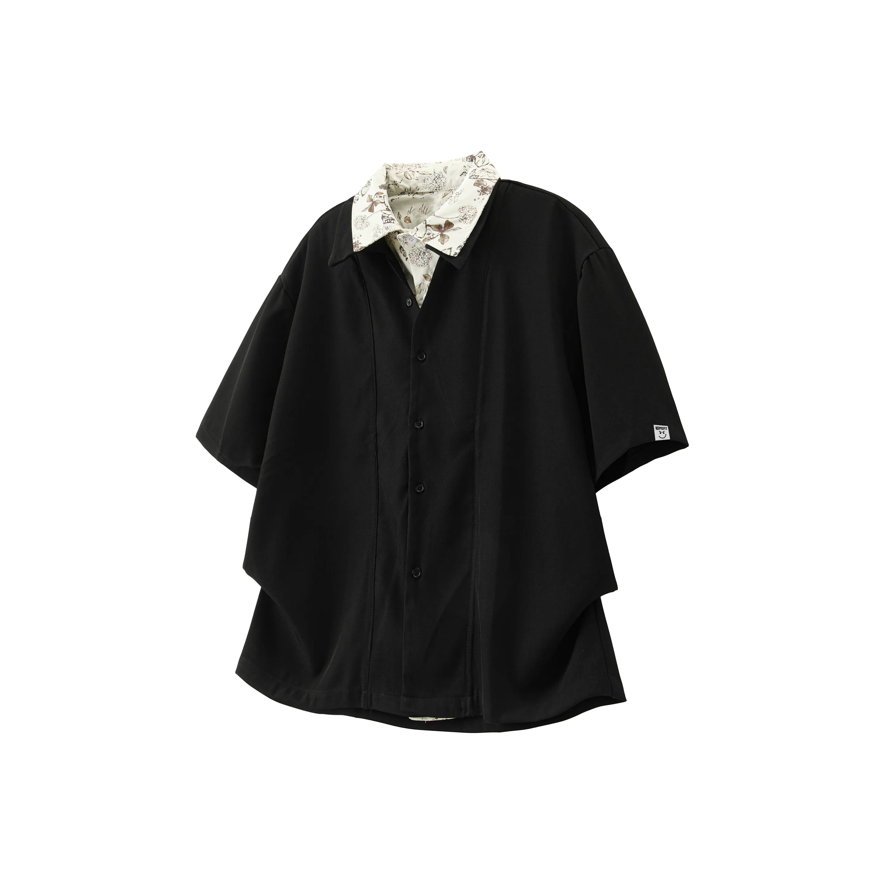 REMEFIT Черная унисекс рубашка