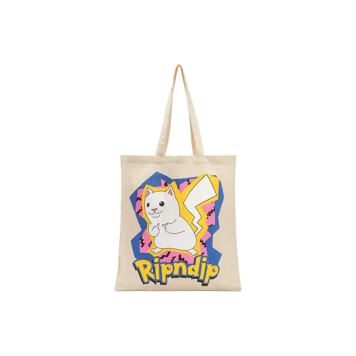RIPNDIP Холст Тоут Сумка Унисекс Бежевый