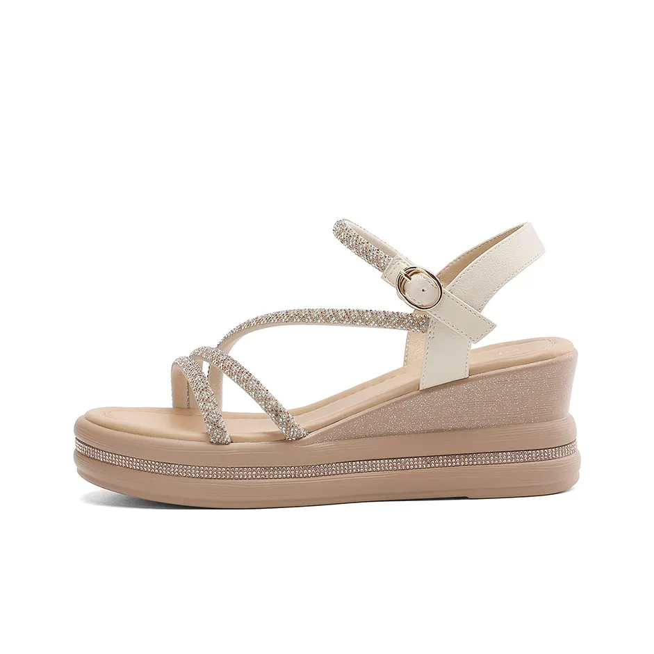 HLA One Ремешок Сандалии Женские Бежевые Золото