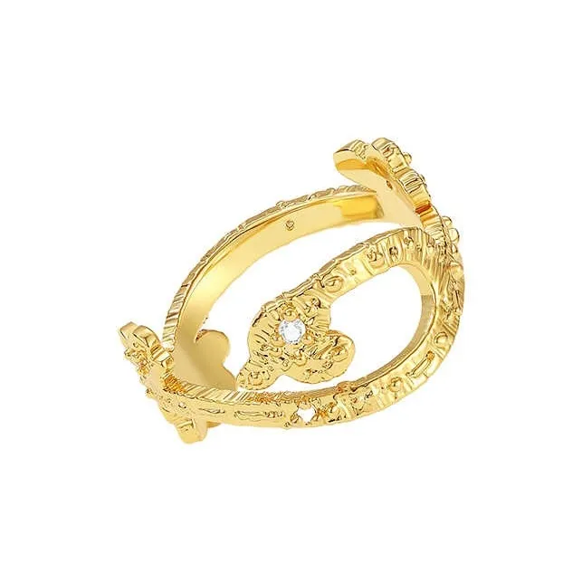 OOAK Levis Lace Collection Кольца из серебра S925 с покрытием из 18K золота женские