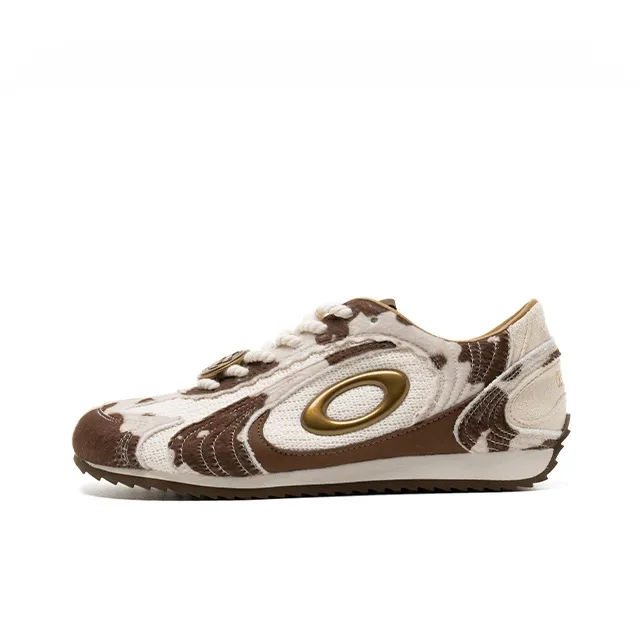 HUDILIANMING x OLD ORDER Противоскользящий устойчивый к истиранию низкий топ кэжуал женский конский волос вуди