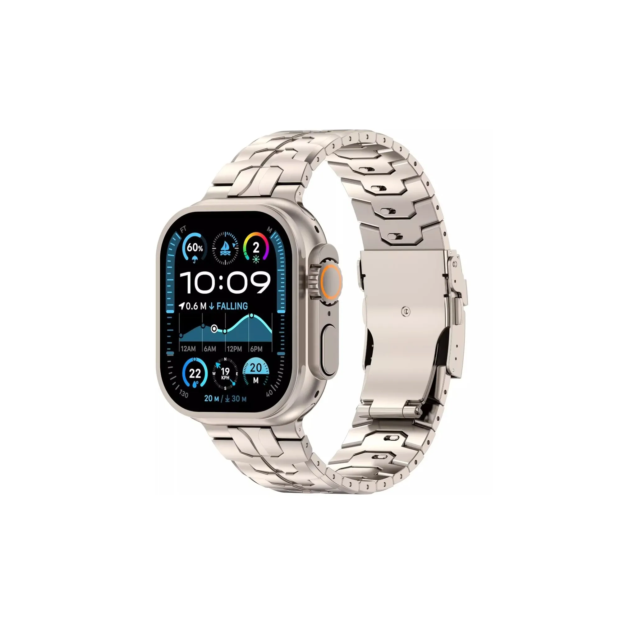 LAOJIA Ремешок Apple Совместимость Металл Apple Watch Series 10 11 9 8 7 SE Ultra 2