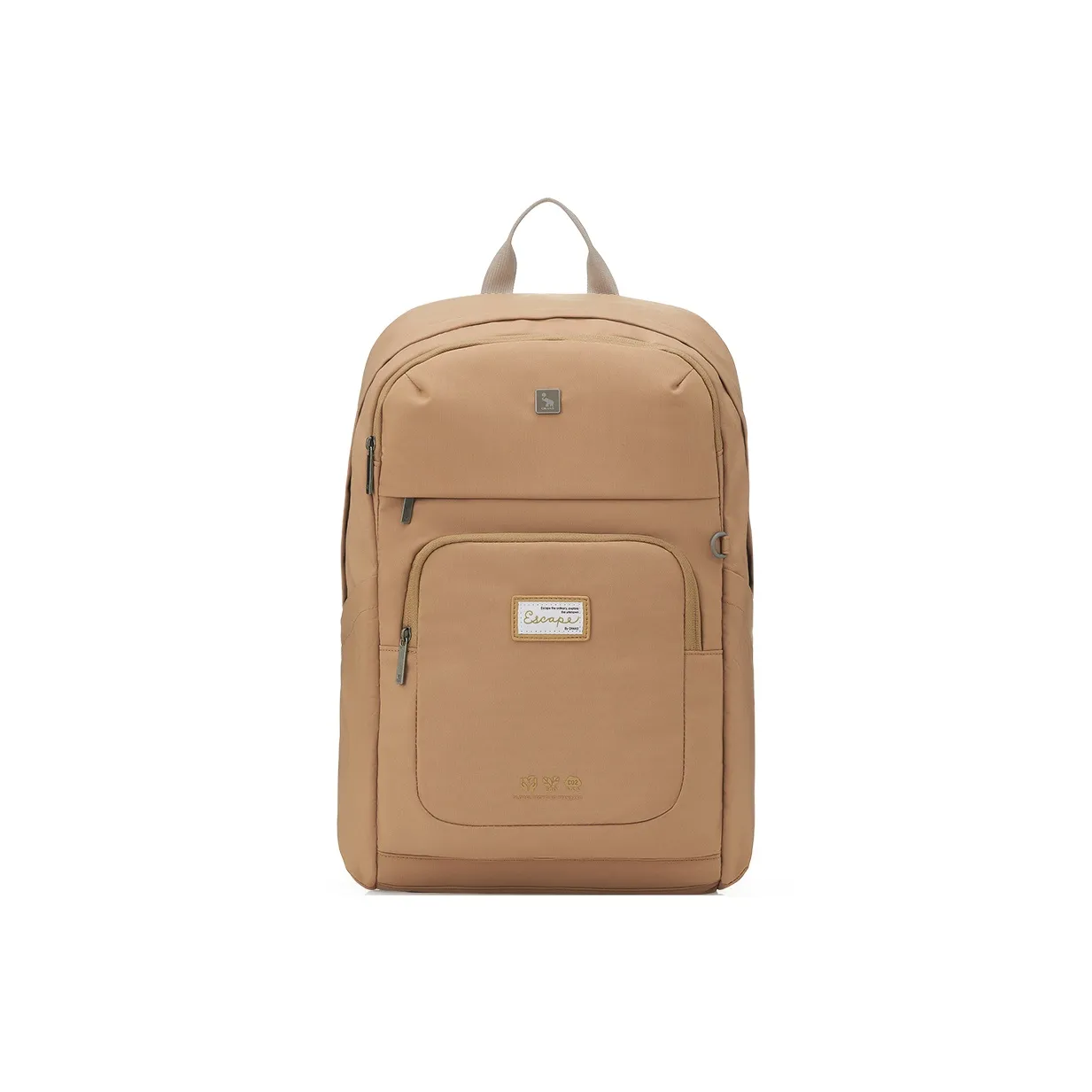 OIWAS Экологичный Переработанный материал Рюкзак Унисекс Закатный оранжевый Мшисто-зеленый Вороний черный