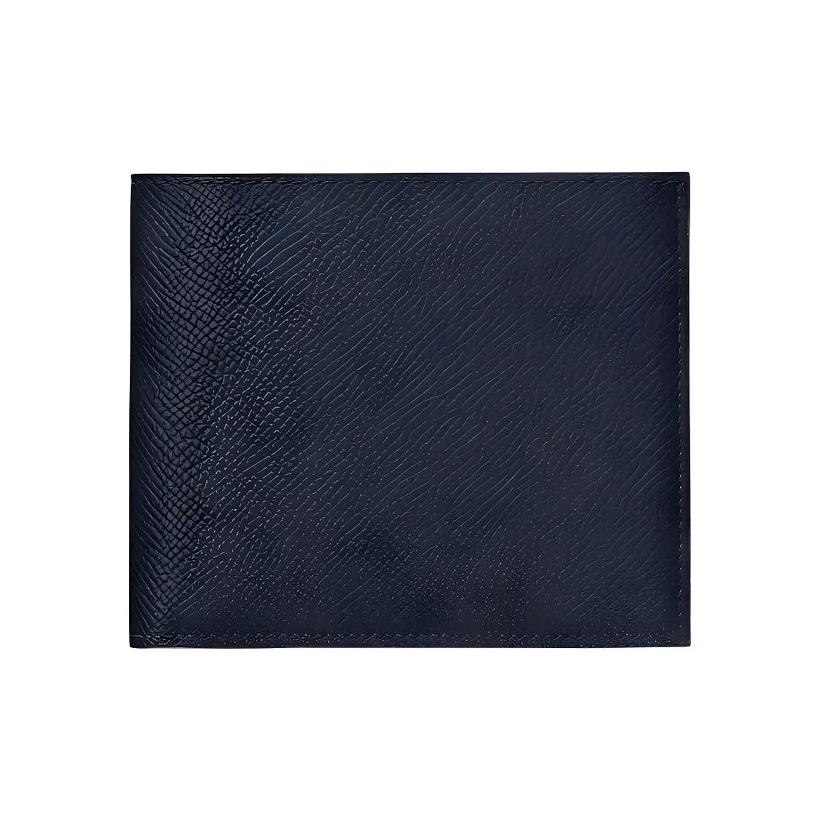 HERMES MC² Euclide Epsom Calfskin Wallet Regular Unisex 76 Bleu Indigo Indigo
