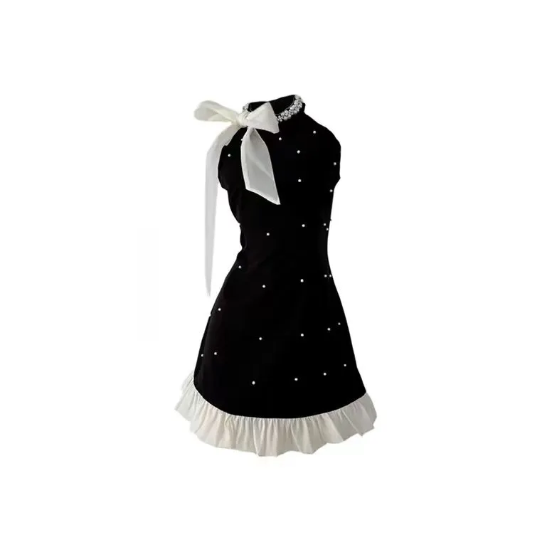 RFKXE Черное женское платье без рукавов