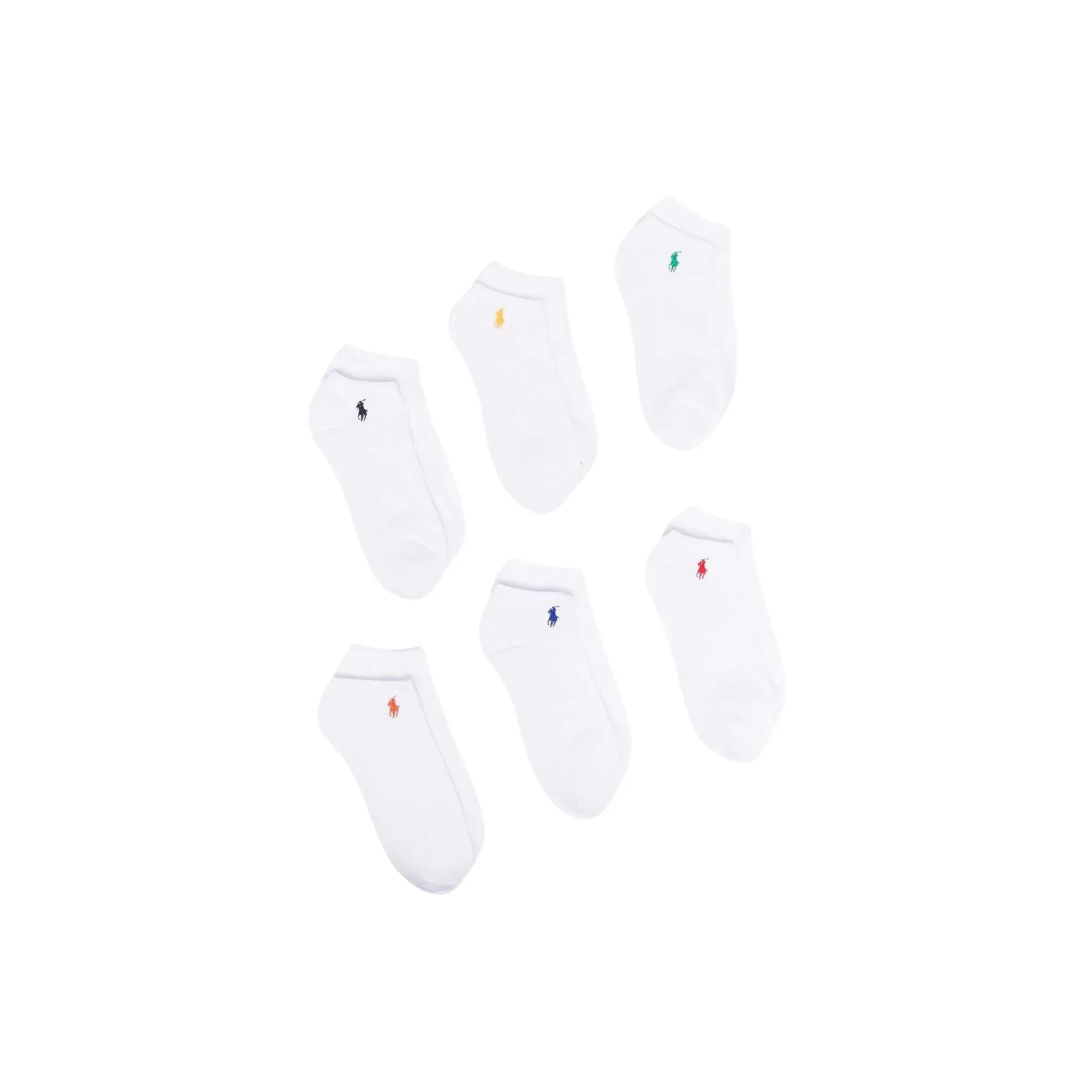 Polo Ralph Lauren SS22 Ankle Socks Men's 6 Pack White
