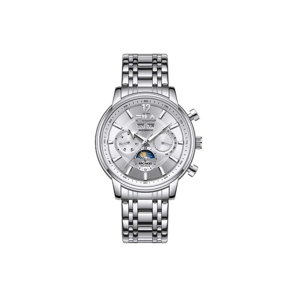 FILA Classic Collection Вечный календарь Механические часы Черный циферблат Мужские часы