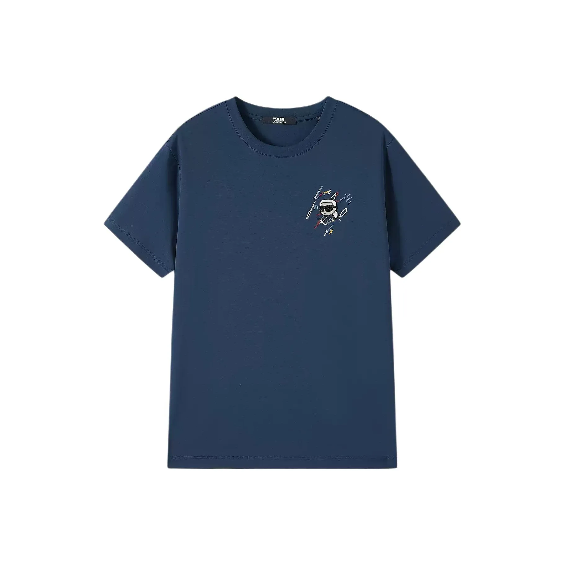 Karl Lagerfeld SS25 T Рубашка Мужская Темно-синяя