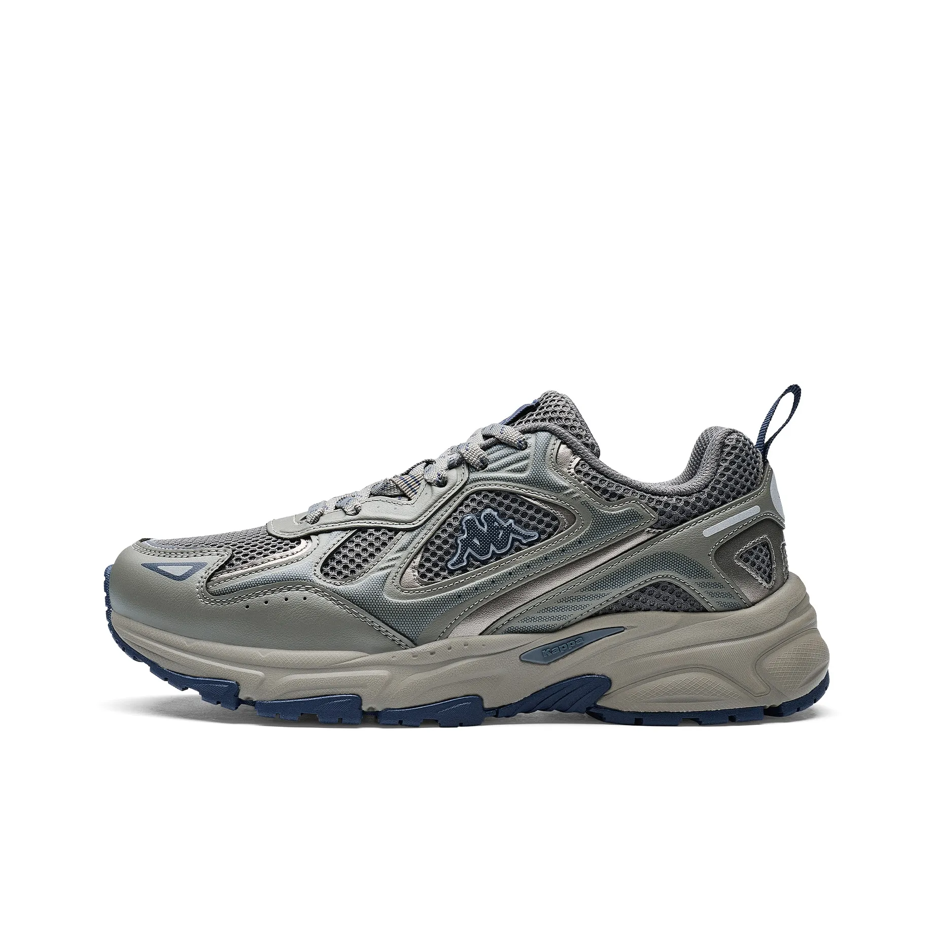 Kappa Wing Abrasion Resistant, Breathable, Lightweight Low Top Running Shoes Unisex Vetiver Green