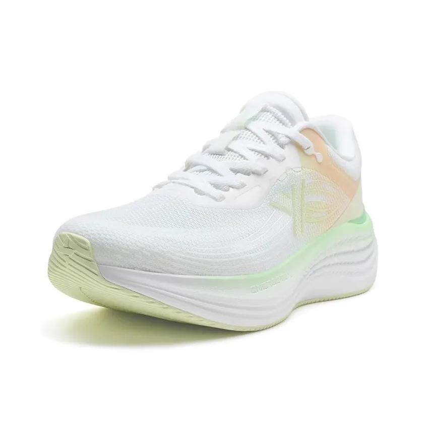 XTEP Floating Clouds 3,0 Беговые кроссовки Низкий Топ Классический Белый Эльфийский Зеленый Золотой Хризантема Желтый Женские