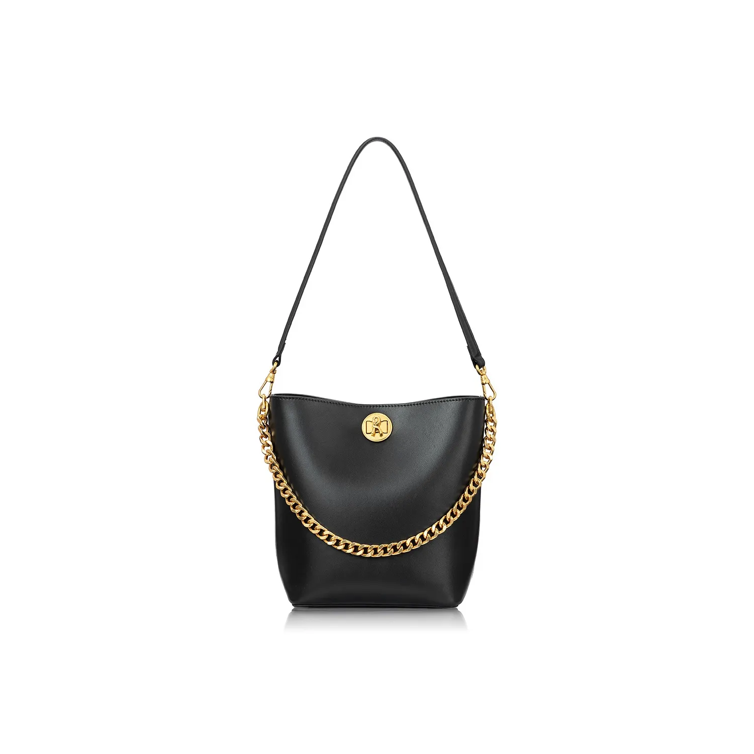 Roberta Di Camerino Сумка через плечо из коровьей кожи женская черная коричневая