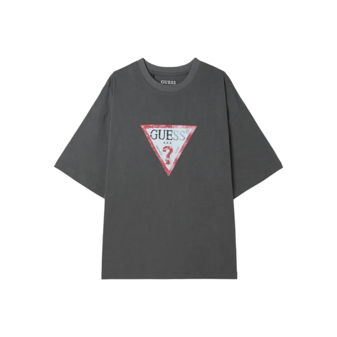 GUESS Угольно-серый Унисекс Футболка