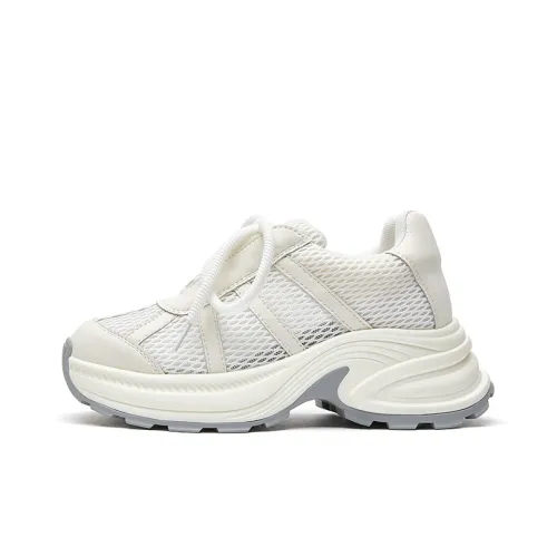 PLO CART Толстоподошвенные кроссовки Low Top Белые Женские