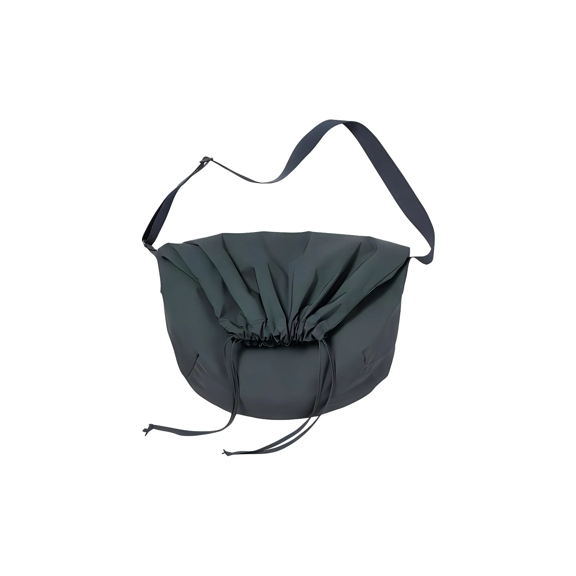 UNIQLO Polyester Crossbody Bags Unisex Dark Gray