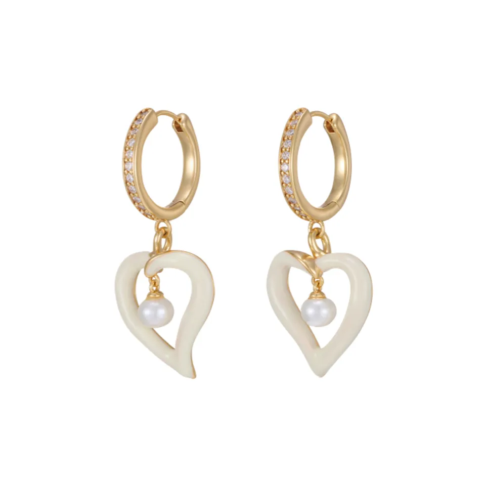 Fellala Серьги с пресноводным жемчугом женские кремовые