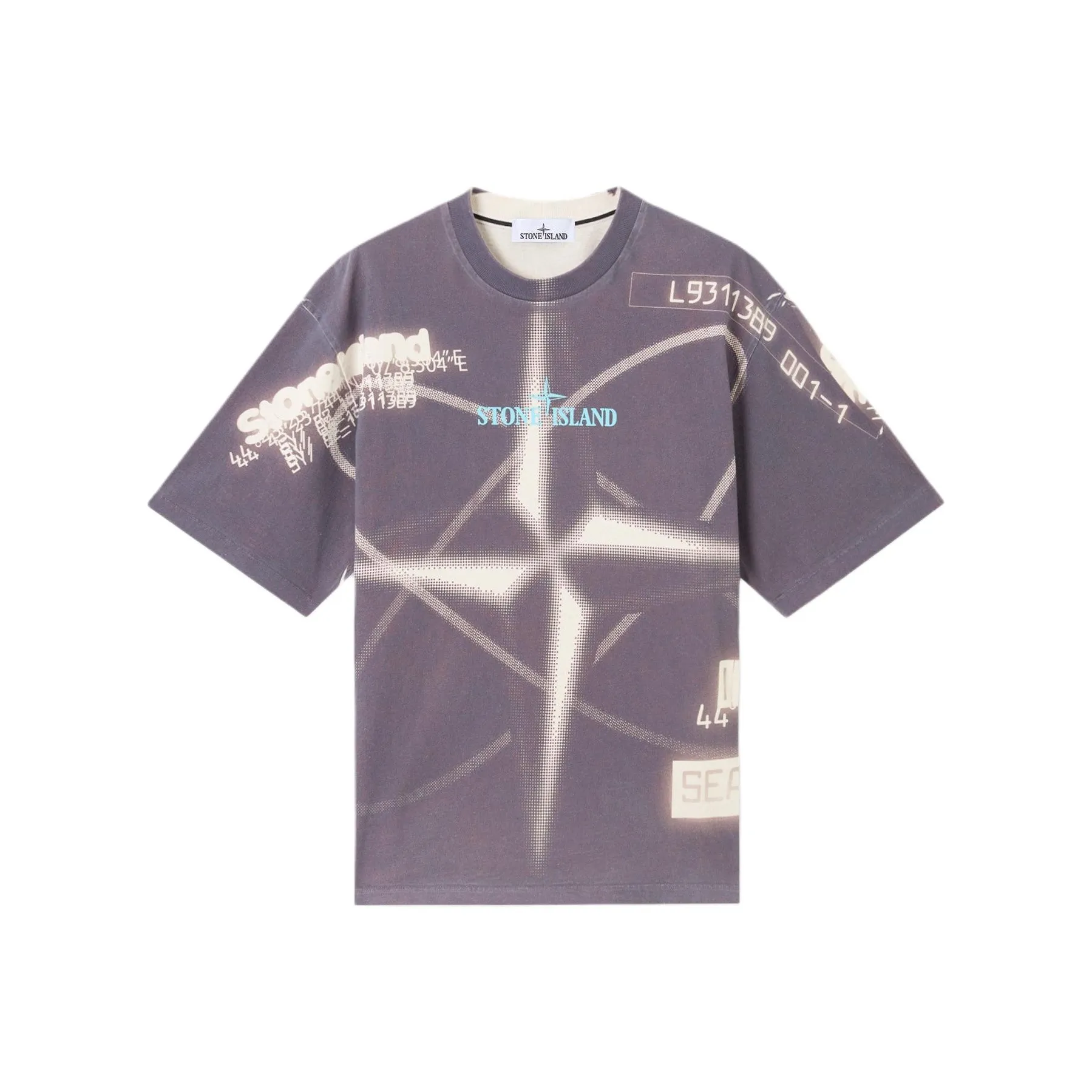 STONE ISLAND Рубашка Мужская Фиолетовая