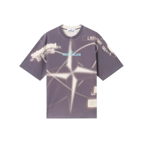 STONE ISLAND Фиолетовые Мужские Рубашки