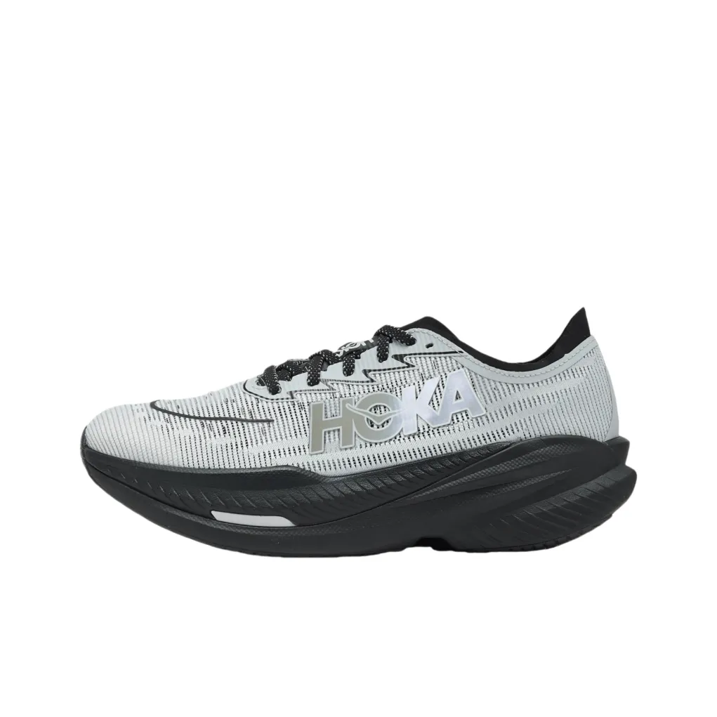 HOKA ONE ONE MACH X 2 Устойчивые к истиранию Низкие Кроссовки для бега Унисекс Серые