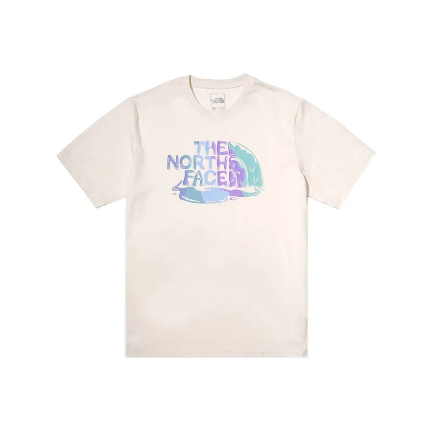 THE NORTH FACE Быстросохнущая футболка унисекс цвет дюна белый