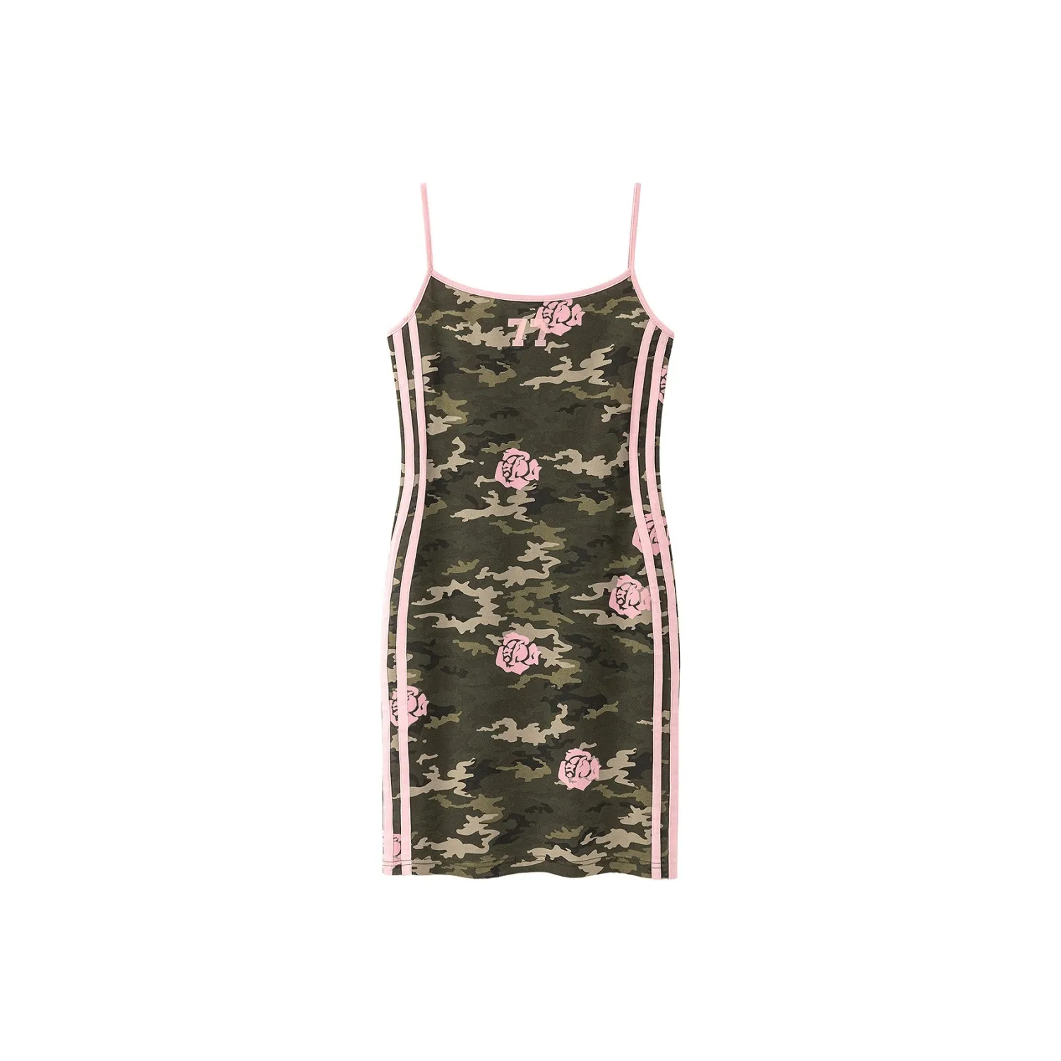 CHUU Slip Dresses Women's Green Camouflage