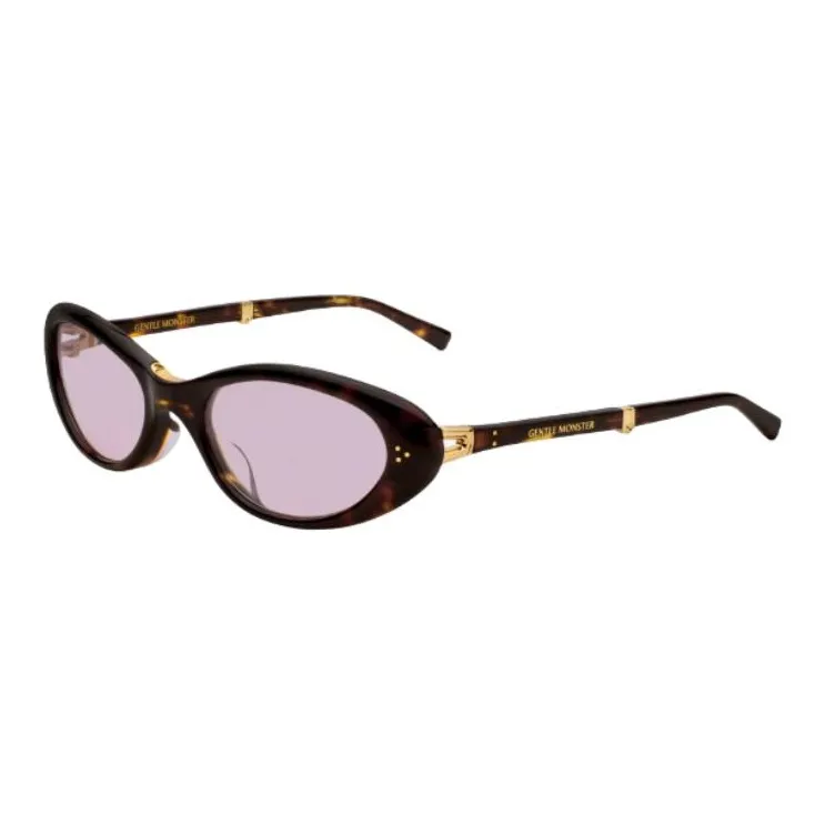 GENTLE MONSTER Пластиковая оправа OVAL SUNGLASSES Унисекс Коричневый