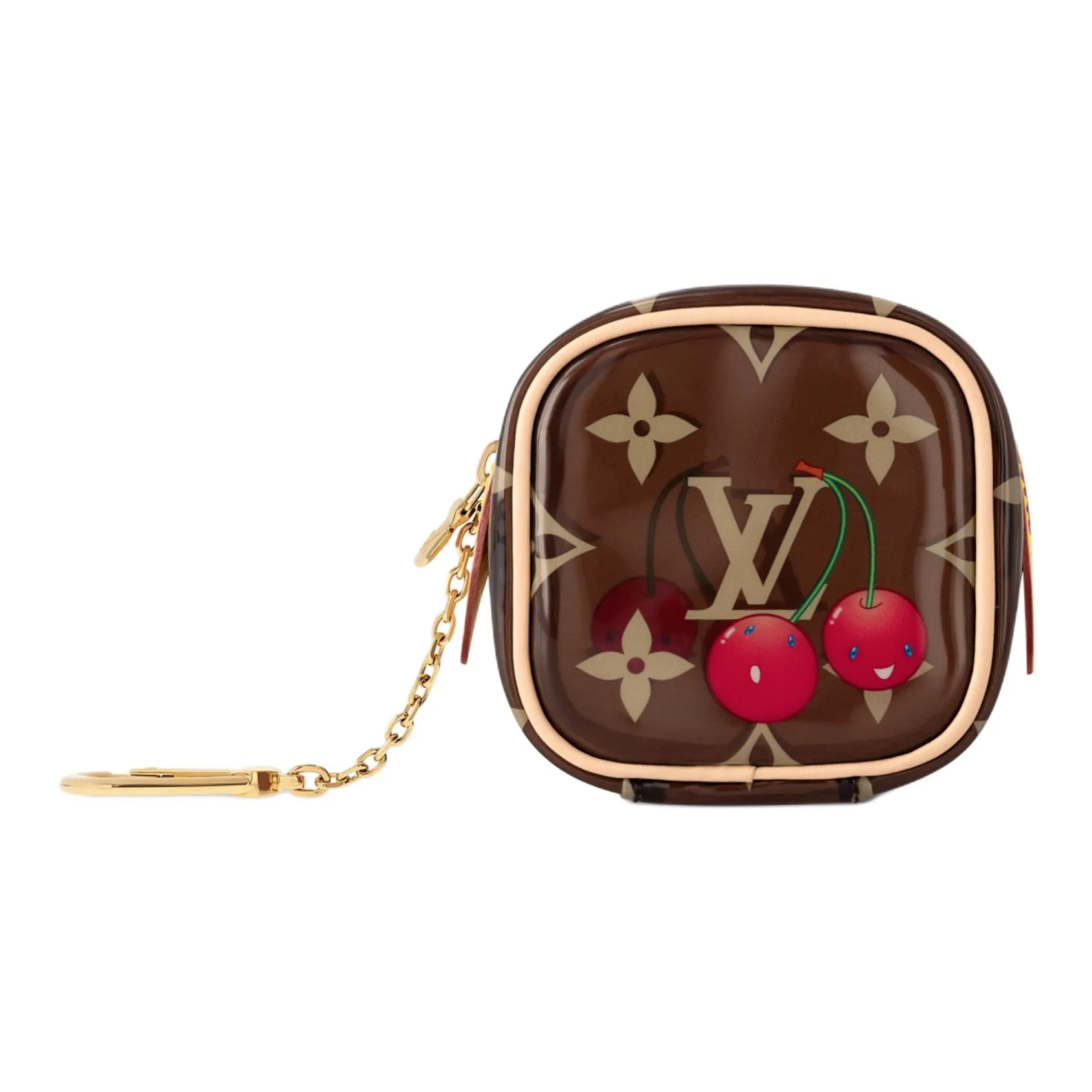 LOUIS VUITTON X Takashi Murakami Cherry Cube Coin Purse Crystal Monogram