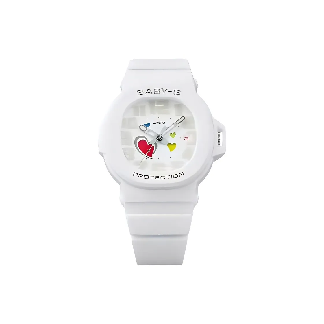 CASIO Baby G Наручные часы Кварцевый механизм Смольный ремешок Белый циферблат Унисекс