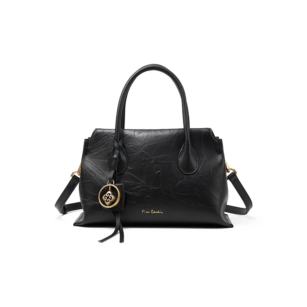 PIERRE CARDIN Сумка через плечо из коровьей кожи сумка-тоут сумка через плечо стандартная женская черный бежевый молочно-чайный красный коричневый кирпично-красный