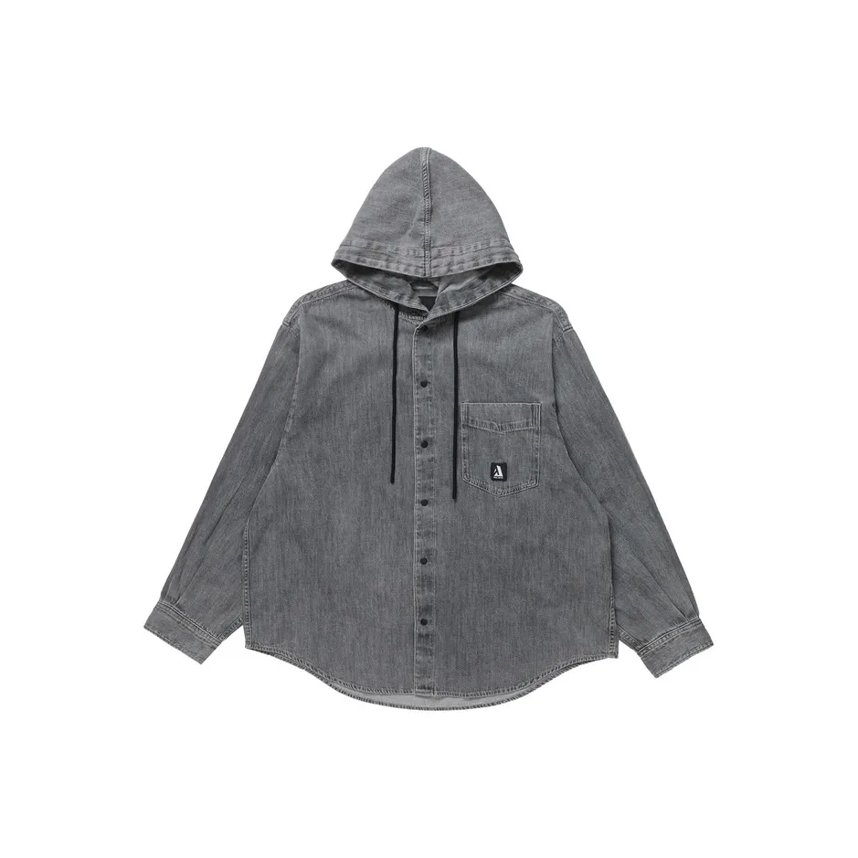 ABLE JEANS Дымчато-серый Мужские Рубашки