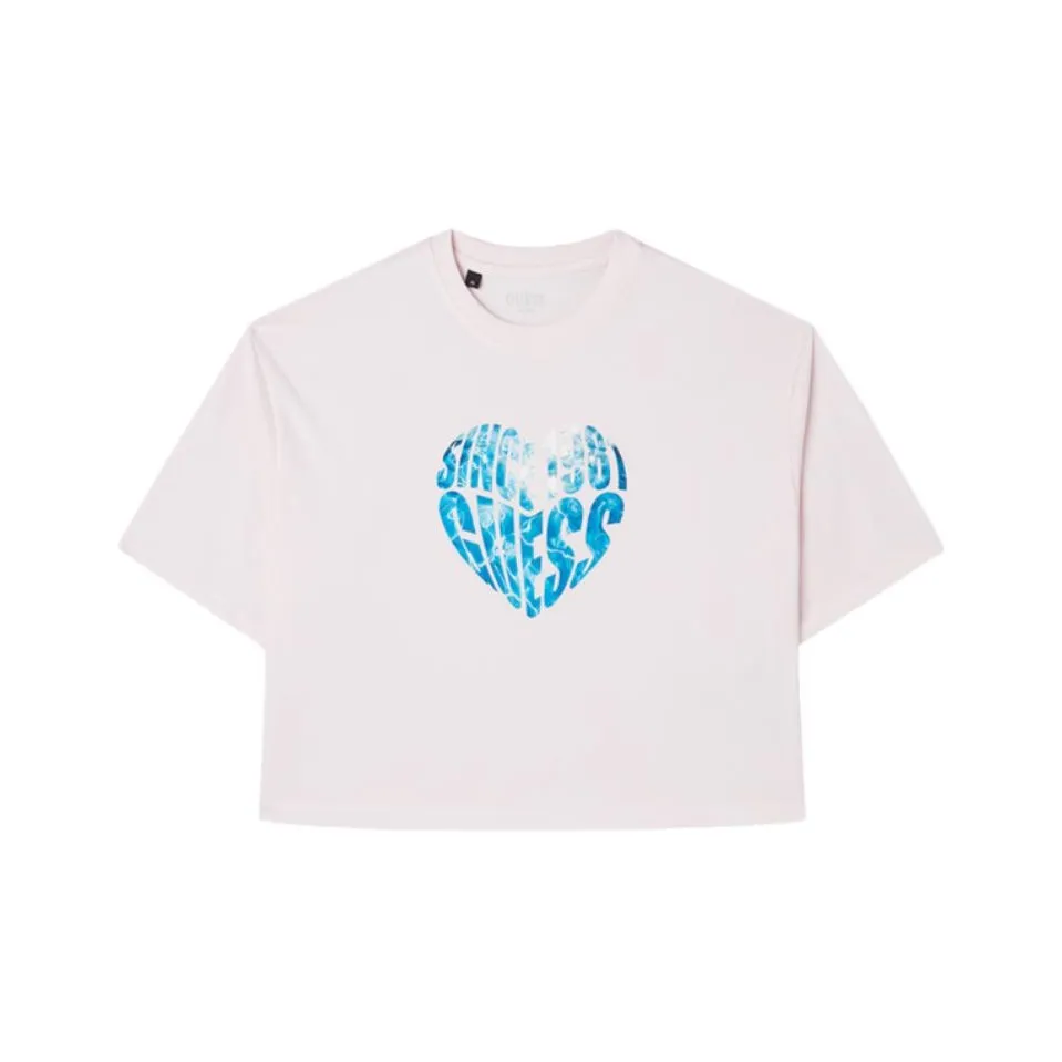 GUESS Светло-розовые Женские Футболки